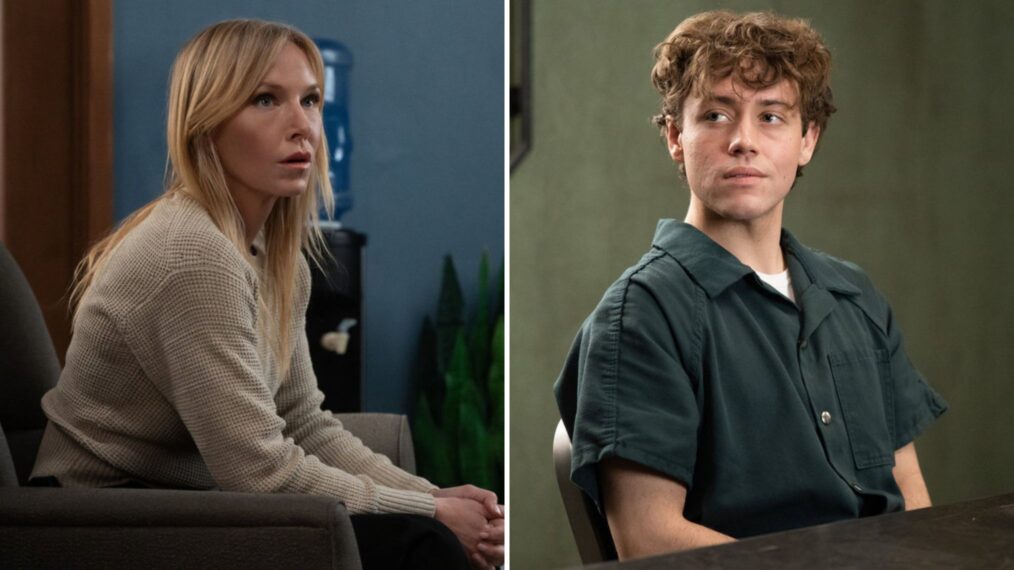 Kelli Giddish as Sgt. Amanda Rollins and Ethan Cutkosy as Henry Mesner — 'Law & Order: SVU' Season 27 Episode 11 'Career Psychopath'