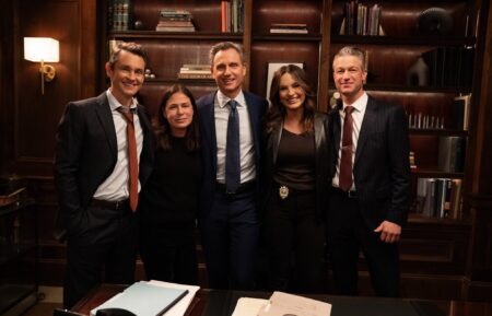 Hugh Dancy as A.D.A. Nolan Price, Maura Tierney as Lieutenant Jessica Brady, Tony Goldwyn as District Attorney Nicholas Baxter, Mariska Hargitay as Capt. Olivia Benson, Peter Scanavino as A.D.A Dominick 
