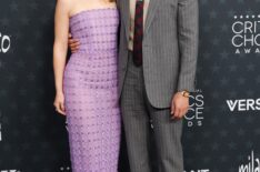 Leighton Meester and Adam Brody attend the 31st Annual Critics Choice Awards at Barker Hangar on January 04, 2026 in Santa Monica, California.