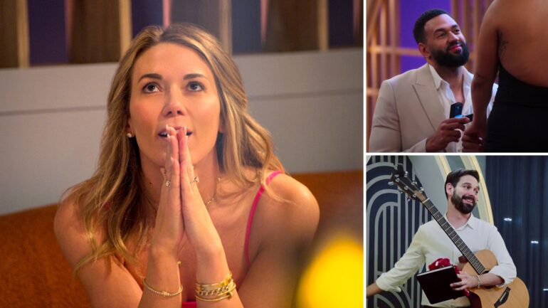 Megan Walerius of 'Love Is Blind'; Ollie Sutherland of 'Love Is Blind: UK'