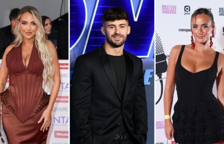 Jess Harding attends the NTA's 2025 at The O2 Arena on September 10, 2025 in London, England;  Ciaran Davies attends the 