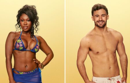 Leanne and Ciaran in 'Love Island: All Stars' Season 3