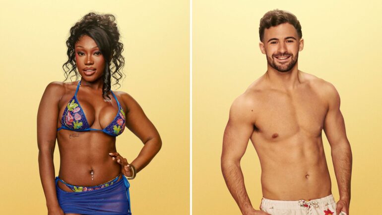 Leanne and Ciaran in 'Love Island: All Stars' Season 3