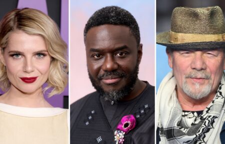 Lucy Boynton, Babou Ceesay, and Peter Mullan