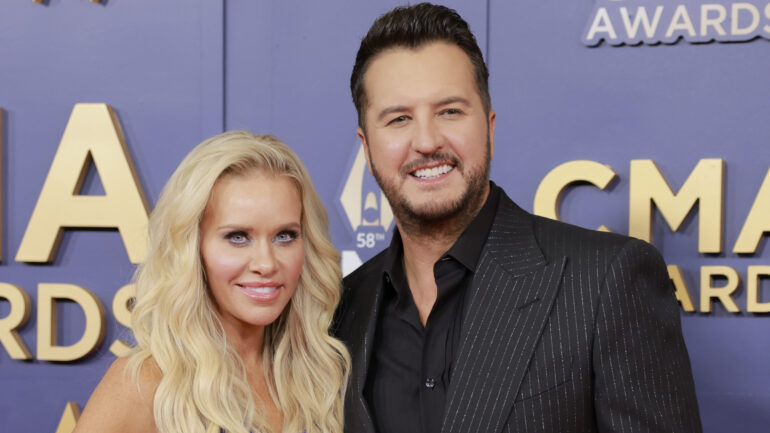 Caroline Bryan and Luke Bryan attend The 58th Annual CMA Awards at Music City Center on November 20, 2024 in Nashville, Tennessee