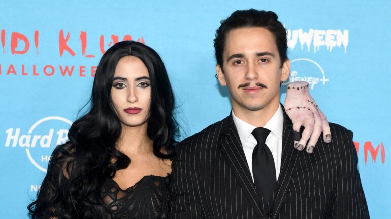 Ana Amelia Batlle Cabral and Marcello Hernandez attends Heidi Klum's 24th Annual Halloween Party presented by Butterfinger and Huluween on Disney+ at Hard Rock Hotel New York on October 31, 2025 in New York City.