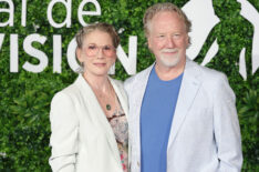 Melissa Gilbert and Timothy Busfield attend the 'Busfiled/Gilbert' photocall during the 62nd Monte Carlo TV Festival on June 20, 2023, in Monte Carlo, Monaco