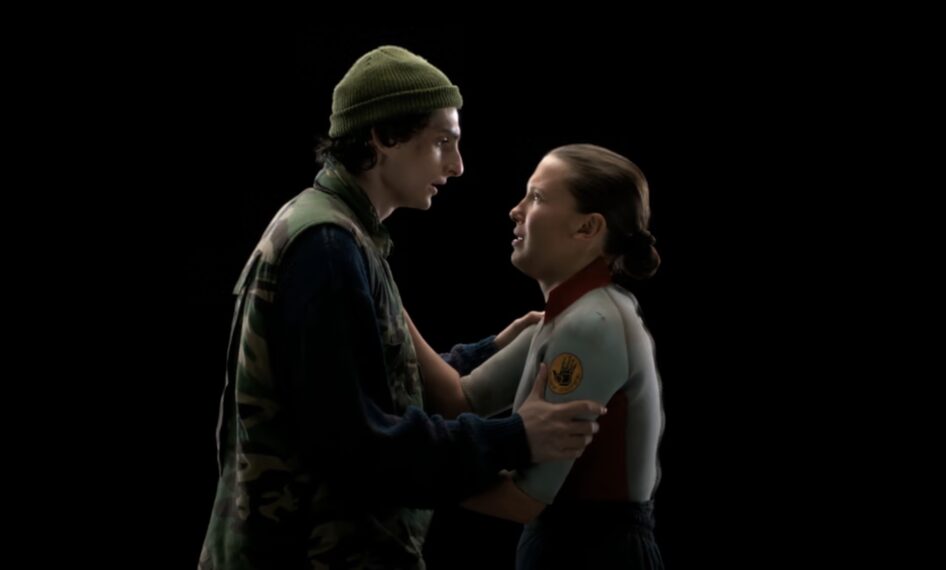 Finn Wolfhard and Millie bobby Brown as Mike and Eleven in the 'Stranger Things' Season 5 finale