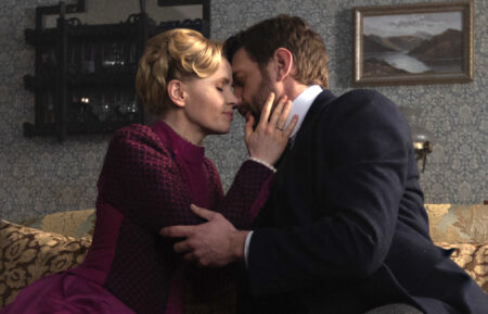 Eliza Scarlet (Kate Phillips), Alexander Blake (Tom Durant-Pritchard) in 'Miss Scarlet' Season 6 Episode 5