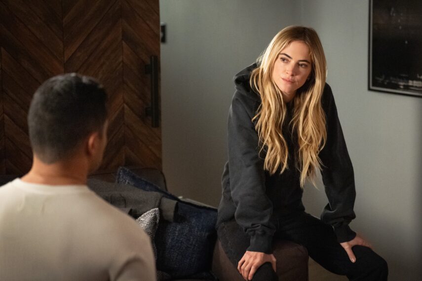 Wilmer Valderrama as Special Agent Nicholas “Nick” Torres and Emily Wickersham as Eleanor “Ellie” Bishop — 'NCIS' Season 23 Episode 10 "Her"