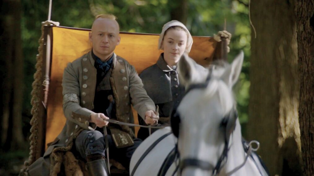 John Bell and Izzy Meikle-Small in 'Outlander' Season 8