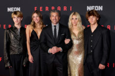 Sullivan Dempsey, Talula Dempsey, Patrick Dempsey, Jillian Fink and Darby Dempsey attend the Premiere for Neon's 'Ferrari'