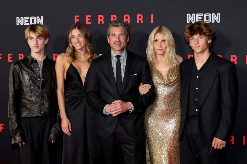 Sullivan Dempsey, Talula Dempsey, Patrick Dempsey, Jillian Fink and Darby Dempsey attend the Premiere for Neon's