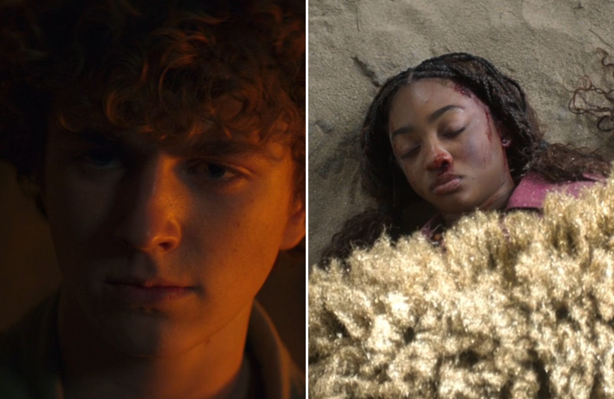 Walker Scobell as Percy (left), and Leah Sava Jeffries as Annabeth in 'Percy Jackson and the Olympians' Season 2 Episode 6