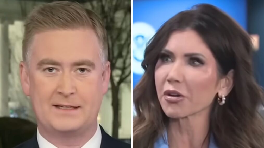 Peter Doocy and Kristi Noem