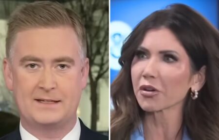 Peter Doocy and Kristi Noem