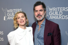 Rhea Seehorn and Graham Larson attend the 2025 Writers Guild Awards Los Angeles Ceremony at The Beverly Hilton on February 15, 2025 in Beverly Hills
