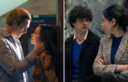 Emilia Clarke and Artjom Gilz and Petro Ninovskyi in 'Ponies'