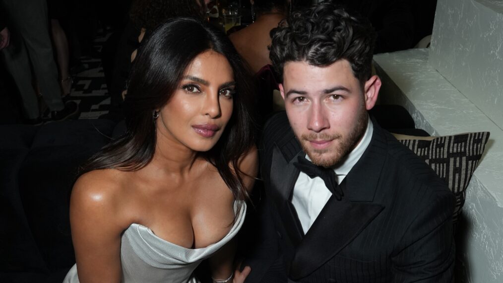 Priyanka Chopra and Nick Jonas attend Netflix's Golden Globe afterparty 2026