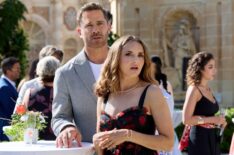 Rachel Leigh Cook and Luke Macfarlane in 'Caught By Love'