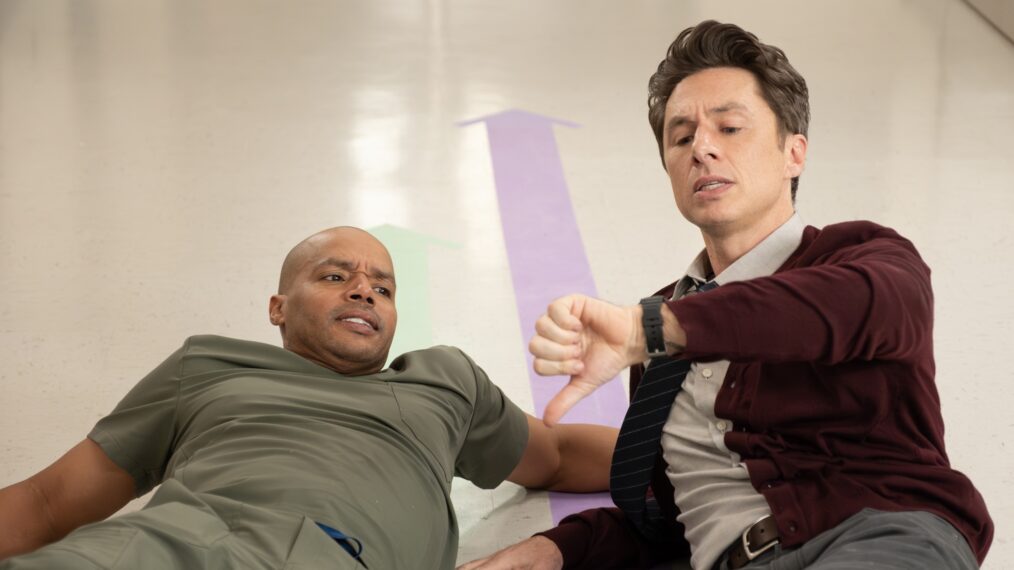 Donald Faison and Zach Braff in 'Scrubs'