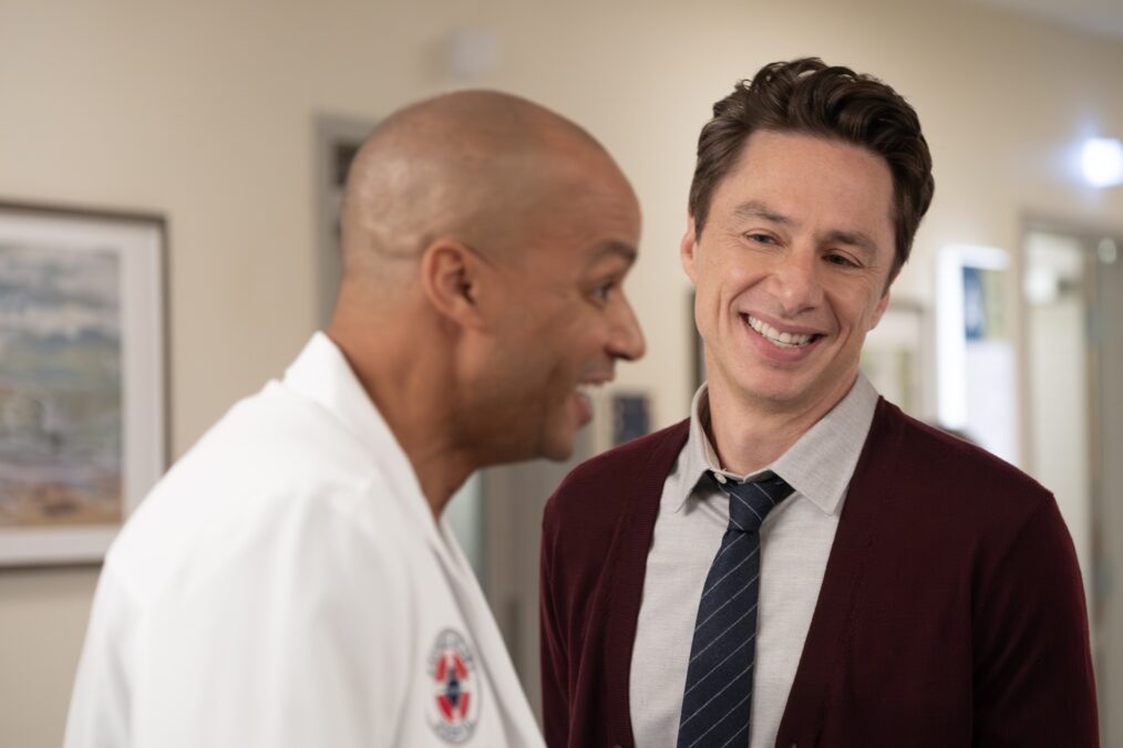 Donald Faison and Zach Braff in 'Scrubs'