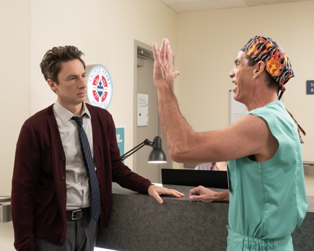 Zach Braff and Robert Maschio in 'Scrubs'