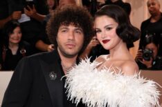 Benny Blanco and Selena Gomez attend the 83rd Annual Golden Globe Awards at The Beverly Hilton on January 11, 2026 in Beverly Hills, California.