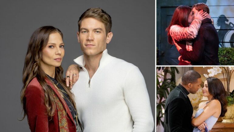 Tamara Braun and Lucas Adams on 'The Young and the Restless'; Braedyn Bruner and Giovanni Mazza on 'General Hospital,' Lawrence Saint-Victor and Murielle Hilaire on 'The Bold and the Beautiful'