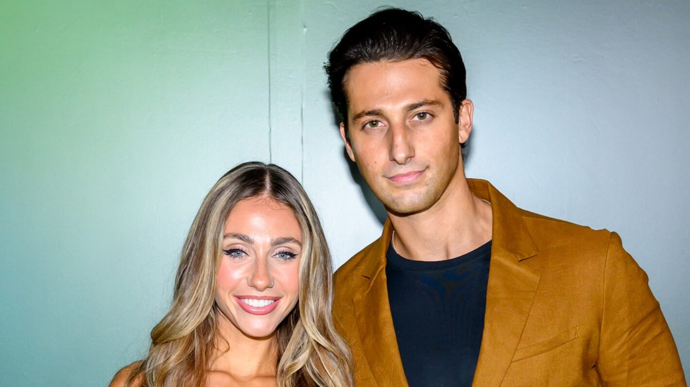 Maddi Reese and Joe Bradley attend the NYLON Nights: Fashion Edition party at Classic Car Club on September 12, 2025 in New York City