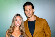 Maddi Reese and Joe Bradley attend the NYLON Nights: Fashion Edition party at Classic Car Club on September 12, 2025 in New York City