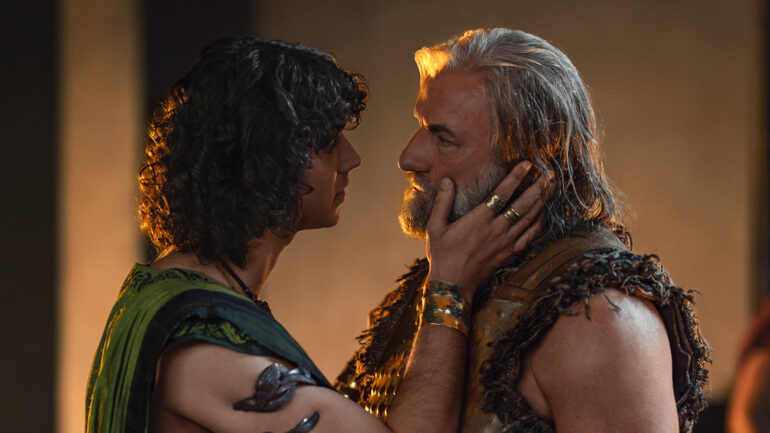 Arlo Gibson as Opiter, Graham McTavish as Korris in 'Spartacus: House of Ashur' Episode 6