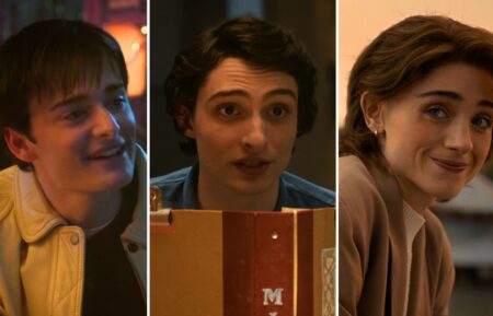 Noah Schnapp, Finn Wolfhard, Natalia Dyer in the 'Stranger Things' series finale
