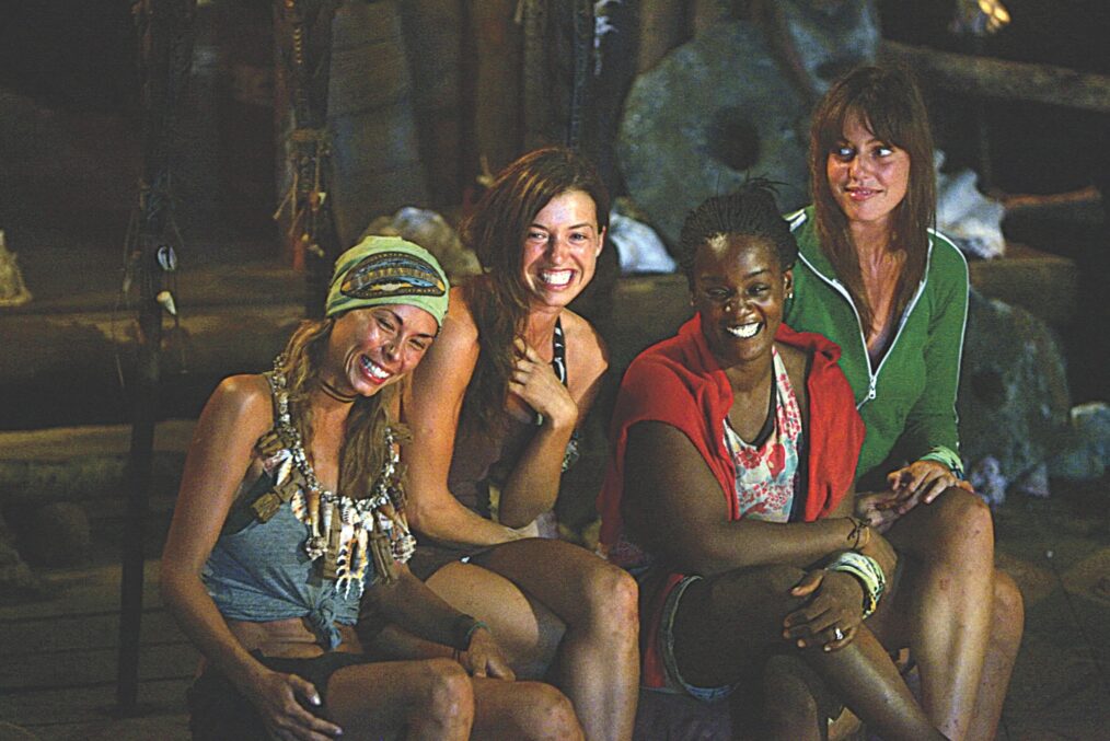 Natalie Bolton, Parvati Shallow, Cirie Field, and Amanda Kimmel during Micronesia