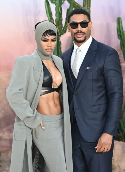 Teyana Taylor and Aaron Pierre attend the 