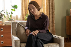 Sarah Goldberg as Joanne, Zach Galifianakis as Carl Bardolph in 'The Audacity' Episode 1