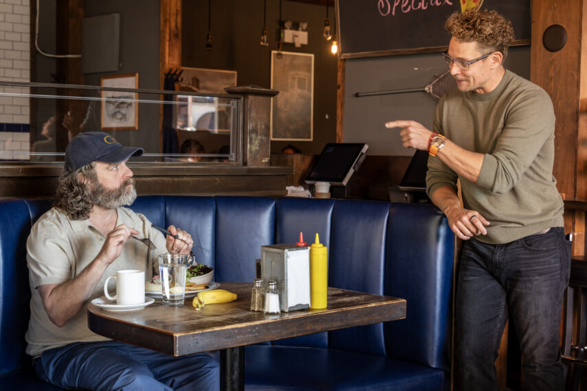 Zach Galifianakis as Bardolph, Billy Magnussen as Duncan in 'The Audacity' Episode 3