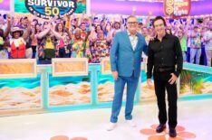 'Survivor' host Jeff Probst and 'The Price Is Right' host Drew Carey cohosting 'The Price Is Right At Night' on February 4, 2026