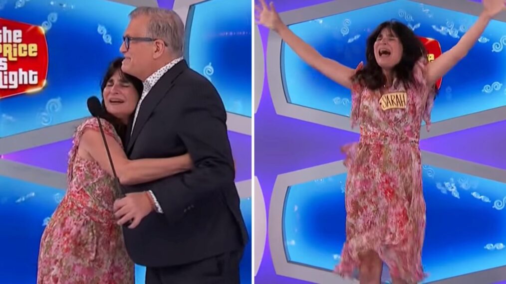 'The Price Is Right' contestant Sarah Diaz hugging Drew Carey on January 12, 2026