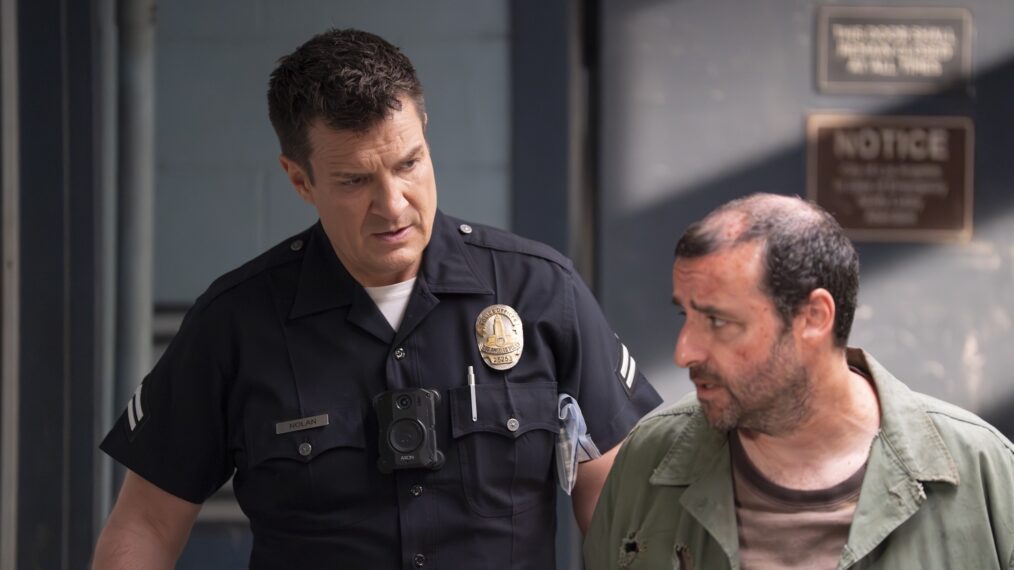 Nathan Fillion as John Nolan, David Krumholtz as Ezra Kane — 'The Rookie' Season 8 Episode 3 'The Red Place'