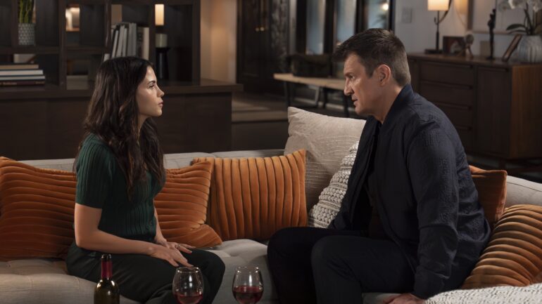 Jenna Dewan as Bailey, Nathan Fillion as Nolan — 'The Rookie' Season 8 Episode 4 
