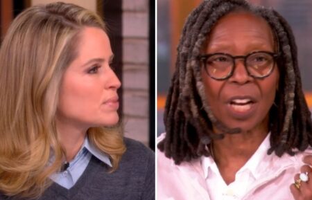 Whoopi Goldberg and Sara Haines