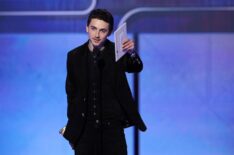 Timothee Chalamet accepts the Best Actor in a Motion Picture ñ Musical or Comedy Award for 'Marty Supreme' onstage during the 83RD ANNUAL GOLDEN GLOBESÆ, airing live from the Beverly Hilton in Beverly Hills, California on Sunday, January 11, 2026 at 8 PM ET/5 PM PT, on CBS and streaming on Paramount+.
