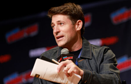 Tony Dokoupil speaks onstage during the 'Ghosts' panel at New York Comic Con 2024 at the Jacob K. Javits Convention Center on October 19, 2024, in New York City