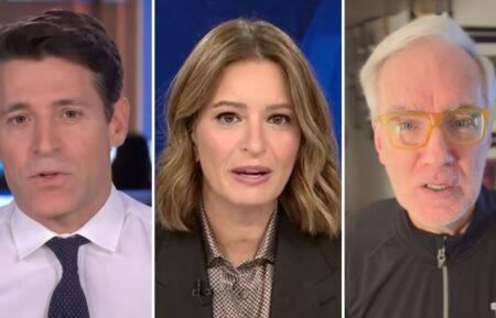 Tony Dokoupil, Katy Tur, and Keith Olbermann