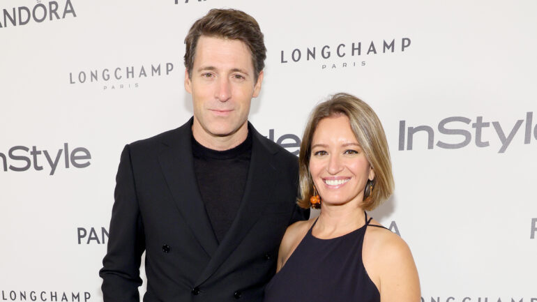 Tony Dokoupil and Katy Tur attend InStyle's 30th Birthday Celebration at BOOM at The Standard Hotel