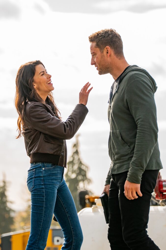 Sofia Pernas and Justin Hartley — 'Tracker' Season 3 Episode 10 