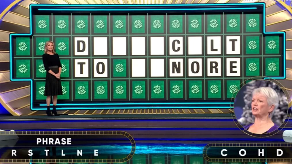 'Wheel of Fortune' contestant Mary Ellen Judge solving the Bonus Round puzzle on January 27 , 2026