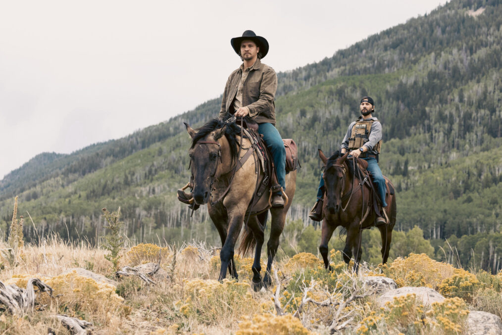Luke Grimes and Logan Marshall-Green in 'Marshals' Season 1
