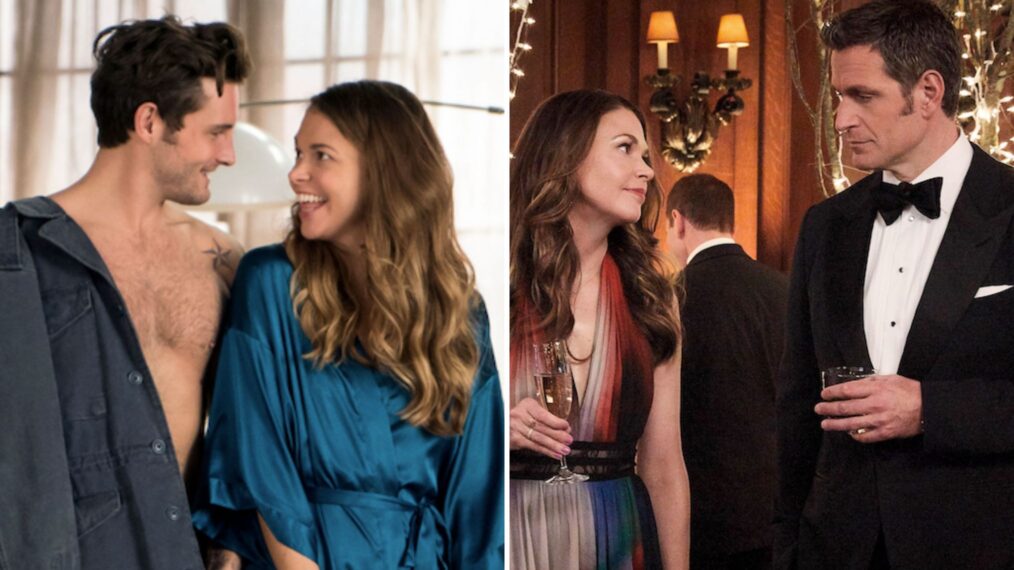Sutton Foster, nico Tortorella and Peter Hermann in Younger